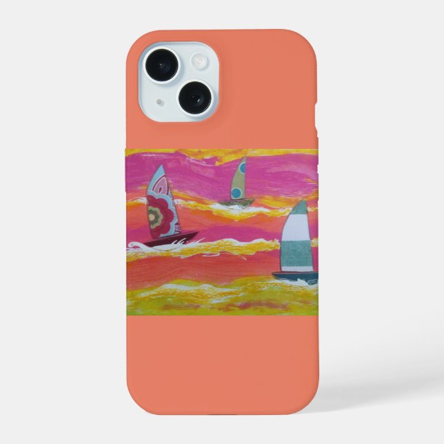 Sailboats Iphone Case (Back)
