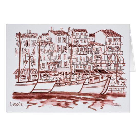 Sailboats Moored in the Harbor | Cassis, France (Front Horizontal)