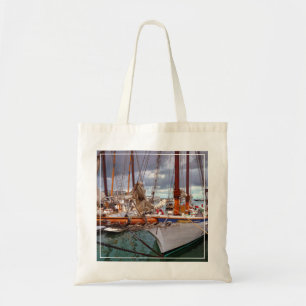 Sailboats Morred At Key West Tote Bag
