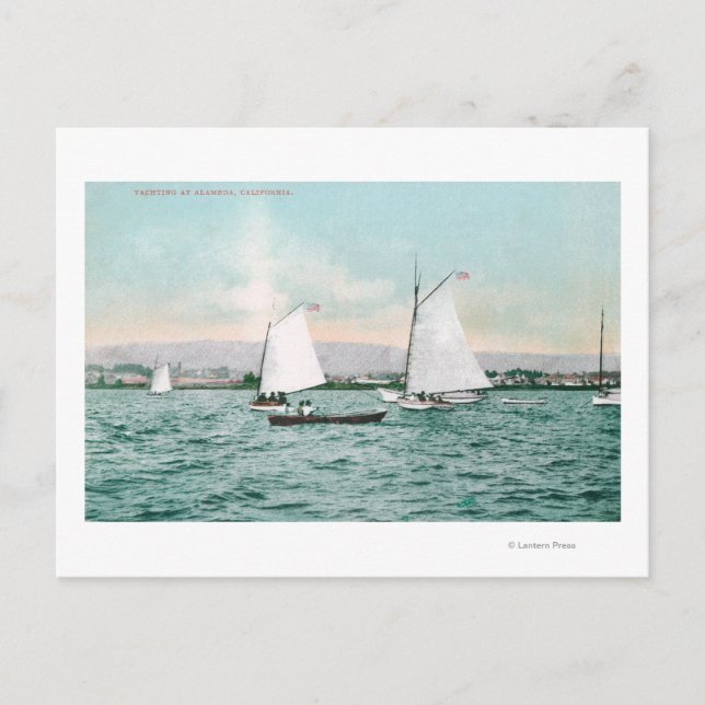 Sailboats off Alameda BeachAlameda, CA Postcard (Front)