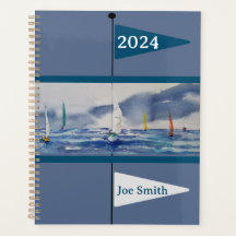 Sailboats on a Gray Day Planner