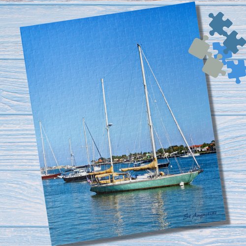Sailboats on Matanzas Bay St Augustine Florida  Jigsaw Puzzle