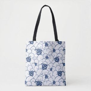 Sailboats On The Sea Pattern Tote Bag