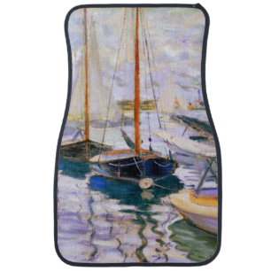 Sailboats on the Seine at Petit Claude Monet Car Floor Mat