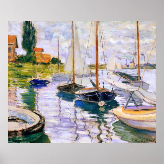 sailboats on the seine at petit