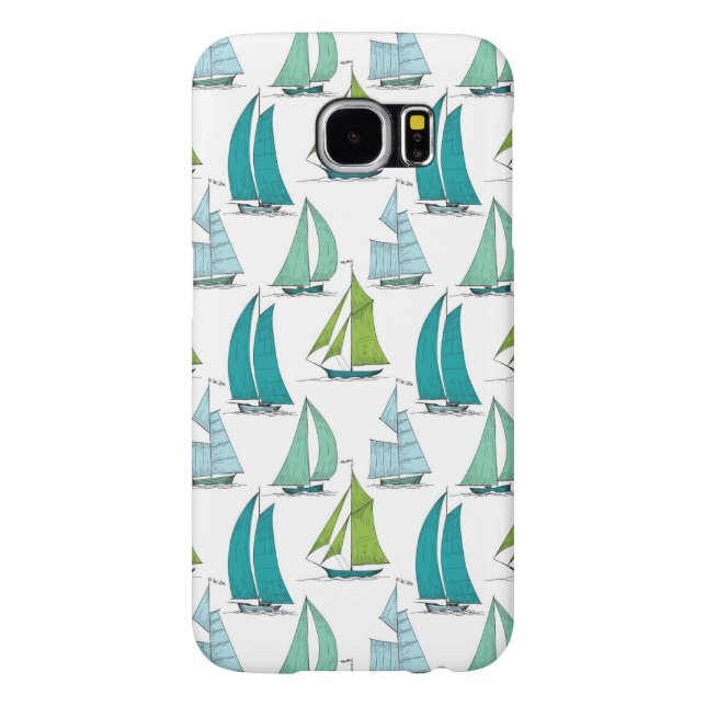 Sailboats On The Water Pattern Case-Mate Samsung Galaxy Case (Back)