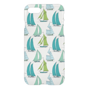 Sailboats On The Water Pattern iPhone SE/8/7 Case