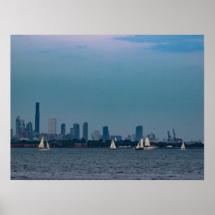 Sailboats on the Water Poster