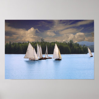 Sailboats Poster