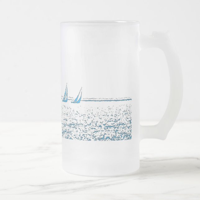 Sailboats Racing Mug (Right)