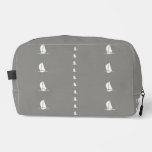 Sailboats Sailing Grey White Mens Dopp Kit