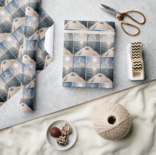 Sailboats with Seagulls On Ocean Water Wrapping Paper