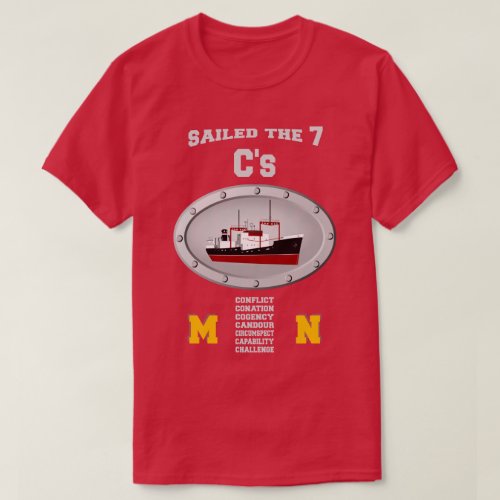 SAILED THE SEVEN SEAS  MERCHANT NAVY T_Shirt