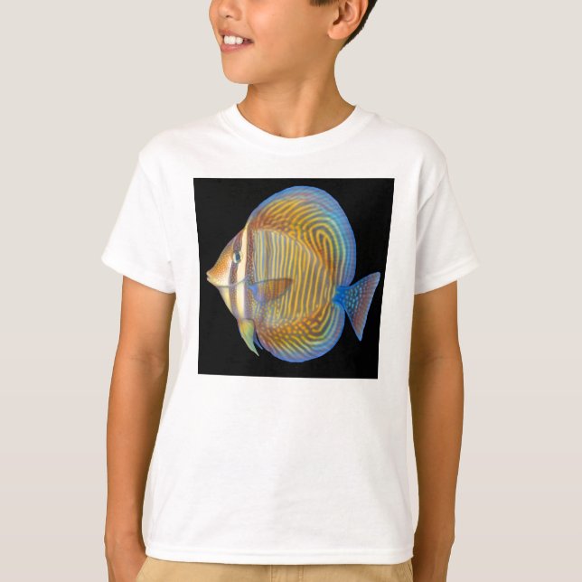 Sailfin Tang Kids Ringer T-Shirt (Front)