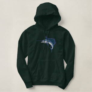 Sailfish Applique Embroidered Hoodie