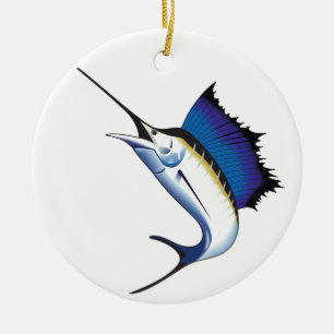 Sailfish Ceramic Ornament