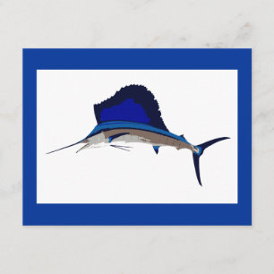 Sailfish fishing graphic invitation