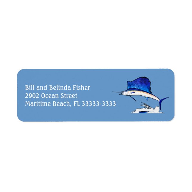 Sailfish Label (Front)