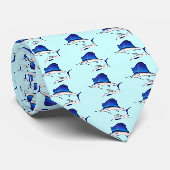 Sailfish Neck Tie (Rolled)