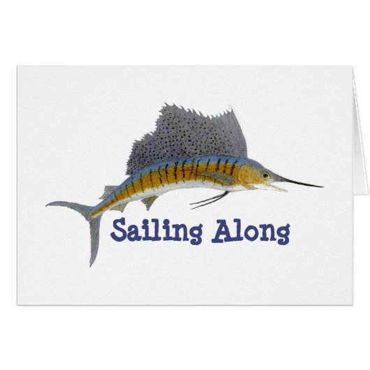 Sailfish- Sailing Along Cards (Front Horizontal)