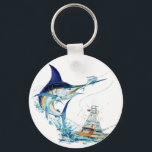 Sailfish Takes the Bait Keychain<br><div class="desc">Beautiful original artwork by Vathauer Studio featured on numerous items!</div>