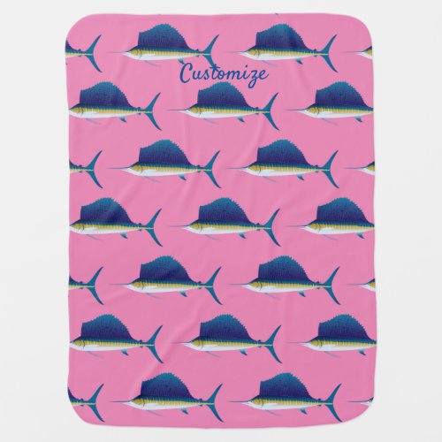 Sailfish Thunder_Cove  Baby Blanket
