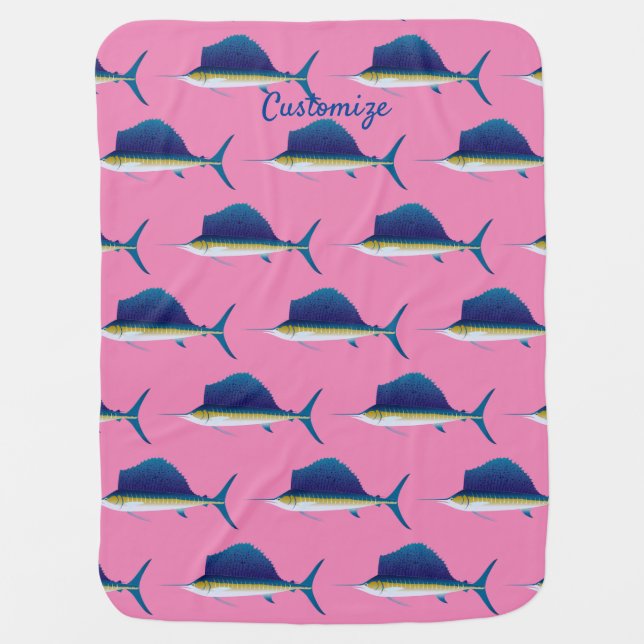 Sailfish Thunder_Cove  Baby Blanket (Front)
