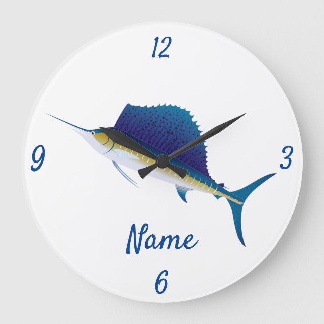 Sailfish Thunder_Cove Large Clock (Front)