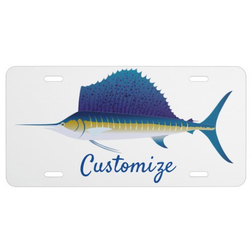 Sailfish Thunder_Cove License Plate