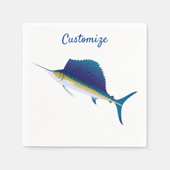 Sailfish Thunder_Cove  Napkins (Front)
