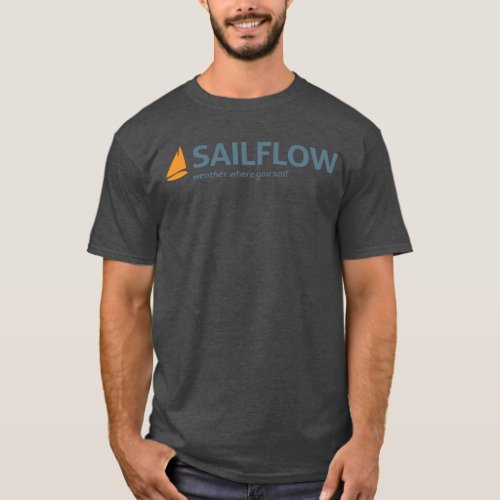 SailFlow Mens Charcoal T_Shirt