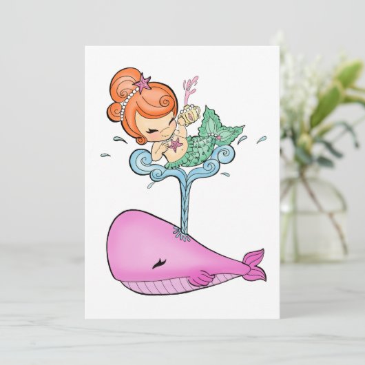 Sailin With a Whale Invites (Standing Front)