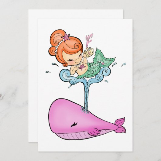 Sailin With a Whale Invites (Front/Back)