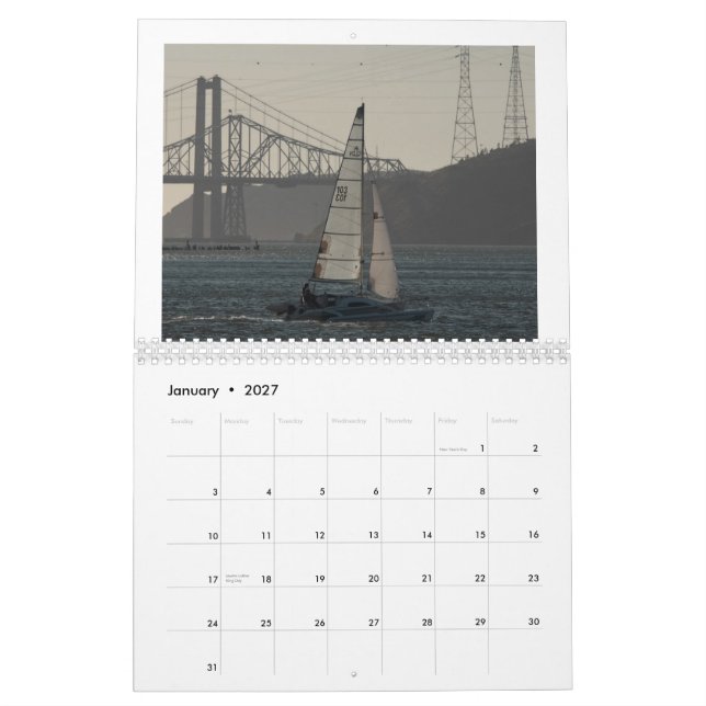 Sailing 2013 calendar (Jan 2027)