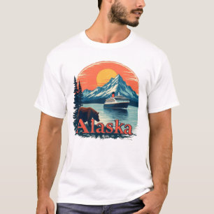 Sailing Alaska Mountains Bears and the Sea T-Shirt