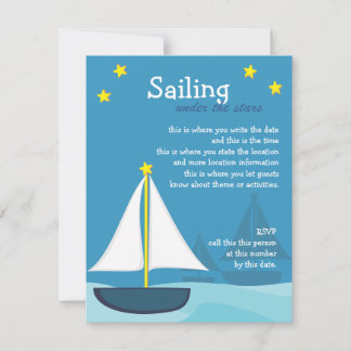 Sailing among Stars Invitation