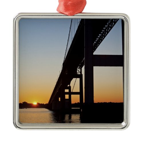 Sailing and leaving Newport Rhode Island Metal Ornament