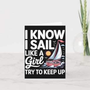 Sailing Art For Women Girls Sailor Sailing Lover S Card