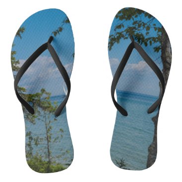 Sailing At Mackinac Flip Flops Sailing At Mackinac Flip Flops