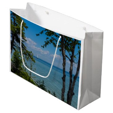Sailing At Mackinac Large Gift Bag Sailing At Mackinac Large Gift Bag