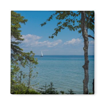 Sailing At Mackinac Magnet Sailing At Mackinac Magnet