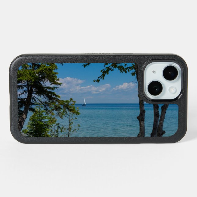 Sailing At Mackinac OtterBox iPhone Case (Back Horizontal)