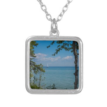 Sailing At Mackinac Silver Plated Necklace Sailing At Mackinac Silver Plated Necklace