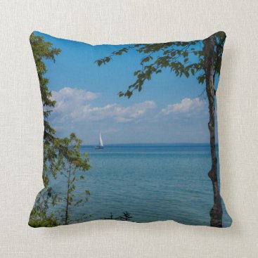 Sailing At Mackinac Throw Pillow Sailing At Mackinac Throw Pillow