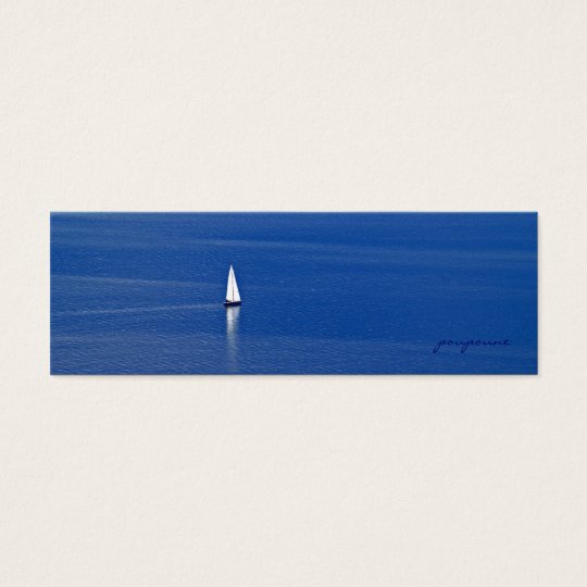 sailing away mini business card