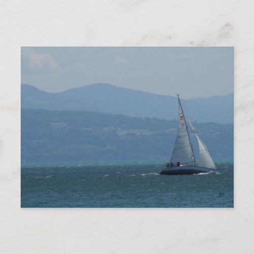 sailing away postcard