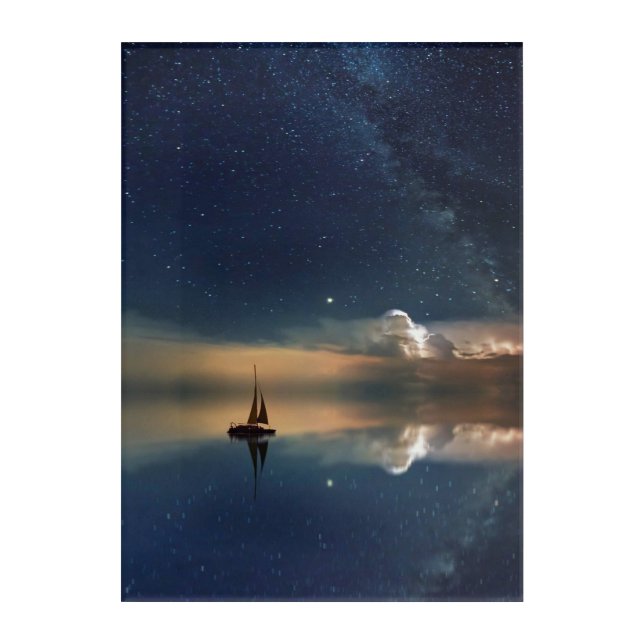 Sailing Away to the Clouds  Acrylic Print (Front)