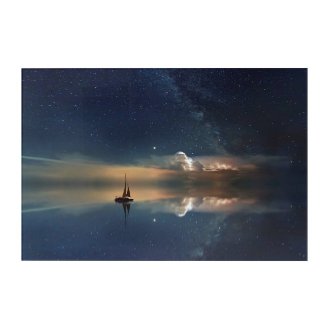 Sailing Away to the Clouds  Acrylic Print (Front)