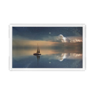Sailing Away to the Clouds  Acrylic Tray