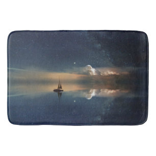 Sailing Away to the Clouds  Bath Mat